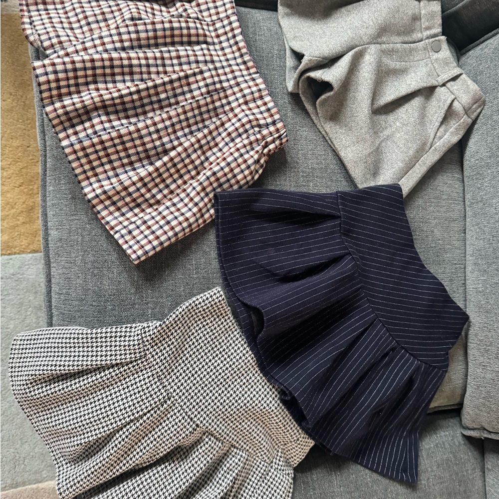 Zara girls  Matching short and 2 H&M skirts